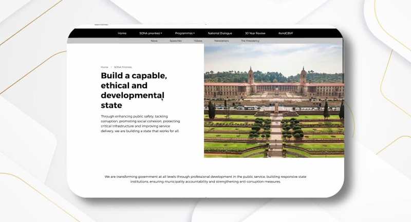 Cover image for I was lucky enough to design the official SONA government we...