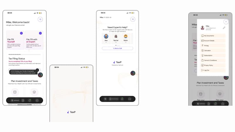 Cover image for UI/UX Design for TaxP's AI-Driven Tax Planning Platform