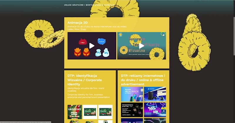 Cover image for Unique Animated Website Creation