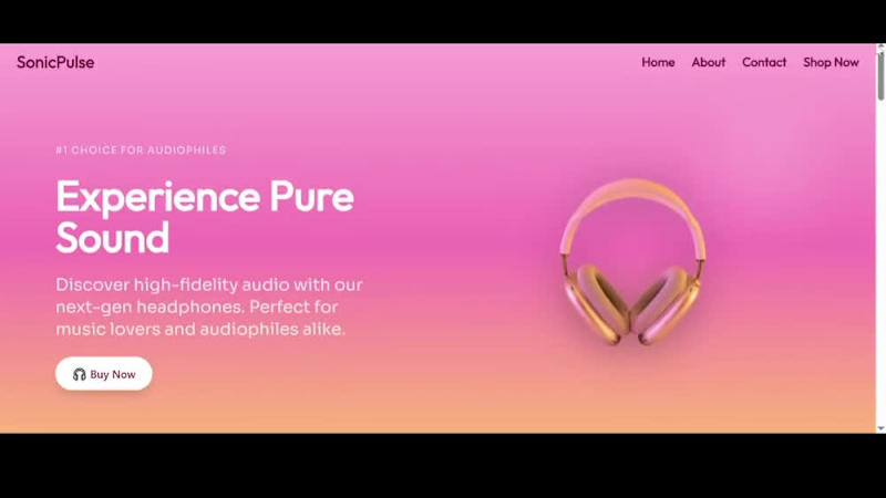 Cover image for Modern Responsive Product-based Website 