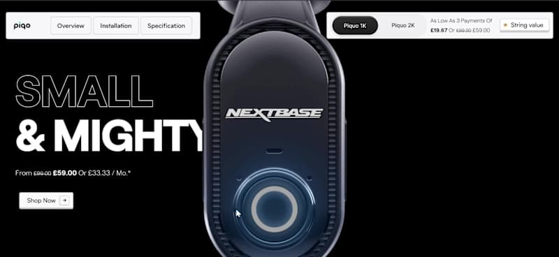 Cover image for Piqo "car interior camera Product"