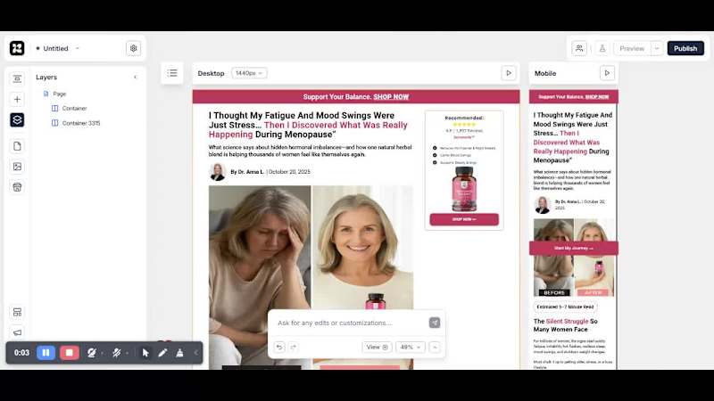 Cover image for Advertorial Page built on Replo.