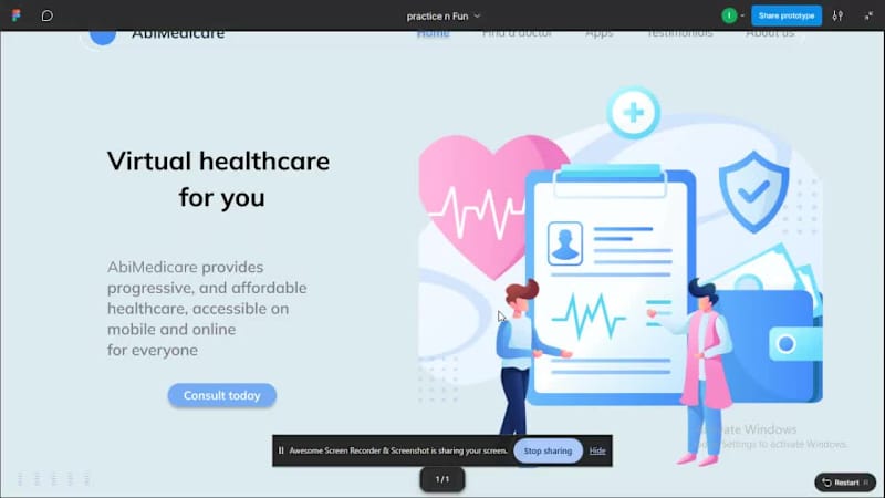 Cover image for Look what I'm working on😎.... a website for a health and we...