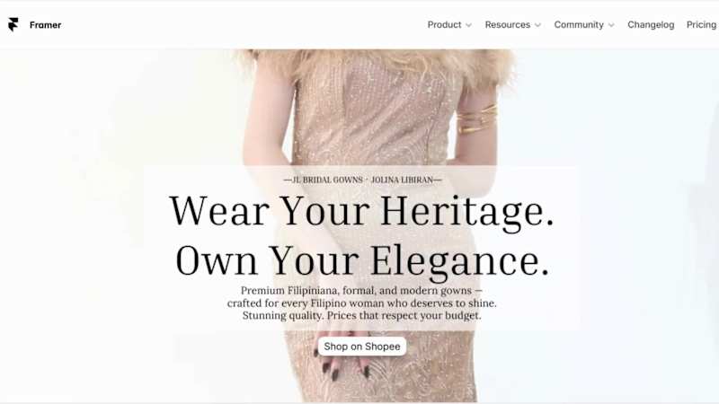 Cover image for framer project hero section