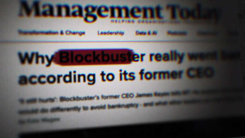 Cover image for "The Fall of BlockBuster" - YouTube Intro