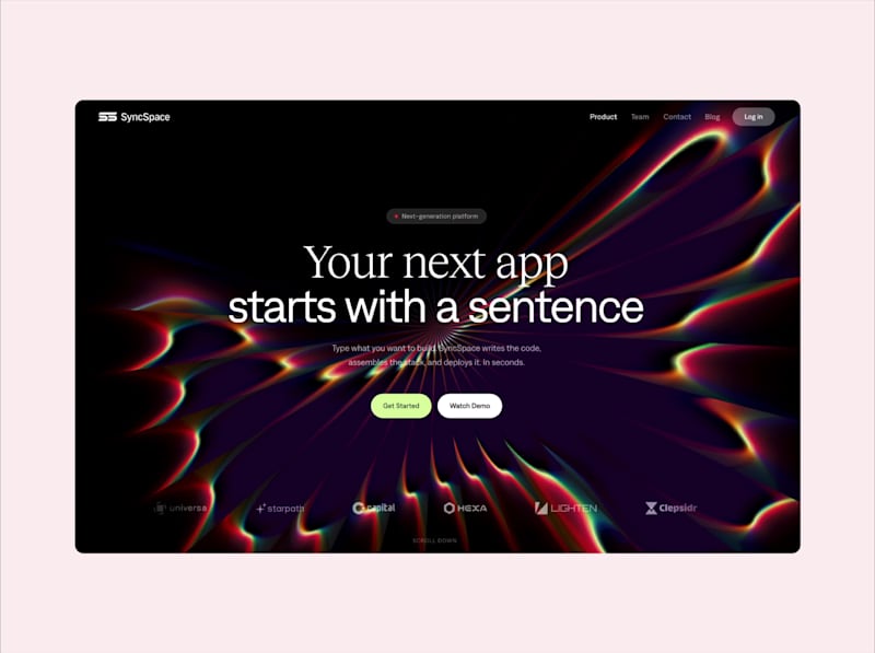 Cover image for Explosive gradient hero section made