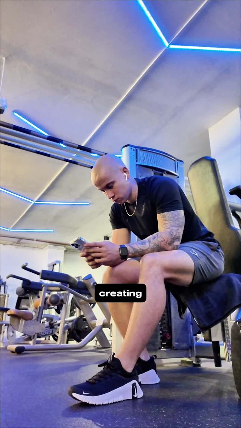 Cover image for I'm creating an app from the gym floor!