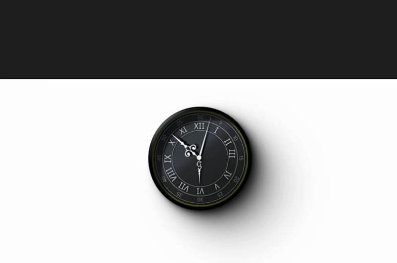Cover image for Clock design made in #framer sounds added using #canva