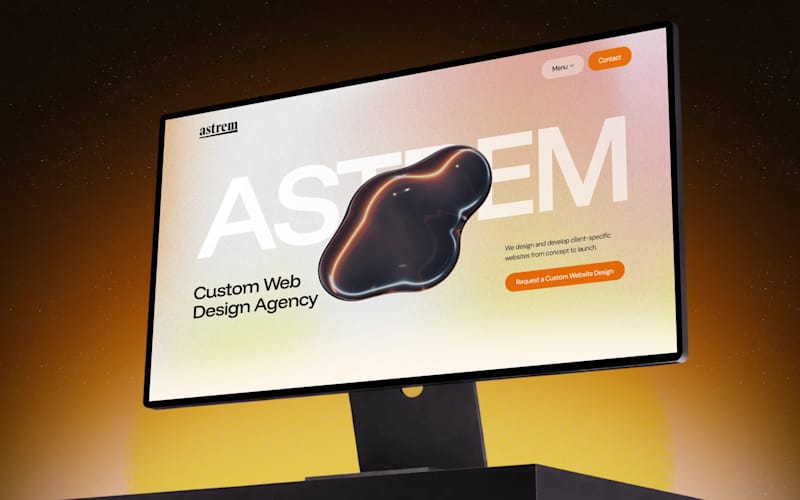 Cover image for Astrem Visual Identity and Homepage Design