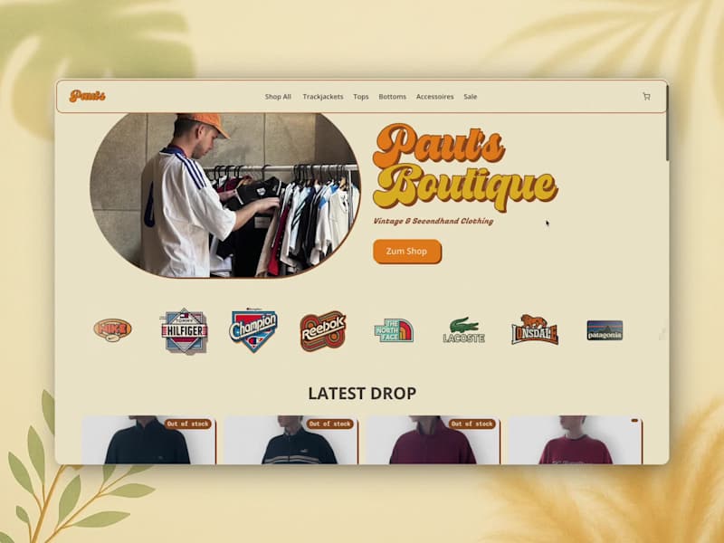 Cover image for Paul’s Boutique Zürich – Website for Vintage & Secondhand Shop