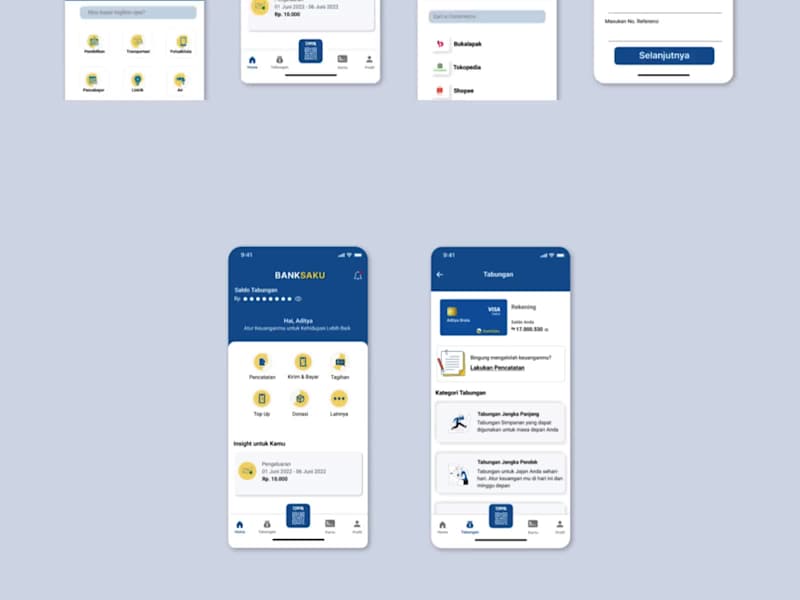 Cover image for Mobile App Design for BankSaku
