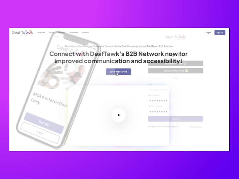 Cover image for DeafTawk Case Study - Project