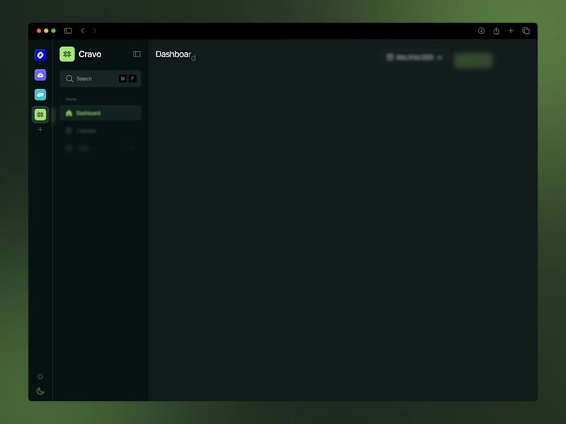 Cover image for Cravo — CRM Dashboard UI Design