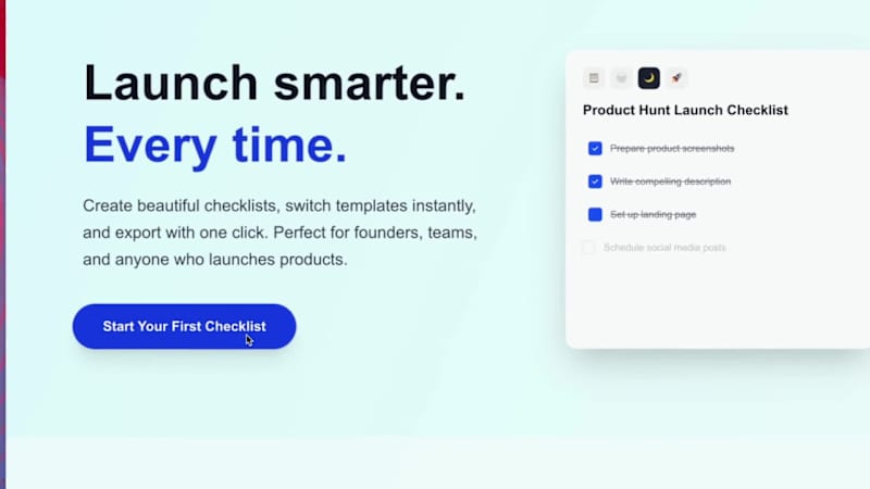 Cover image for LaunchChecklist.pro – Launch Planning SaaS