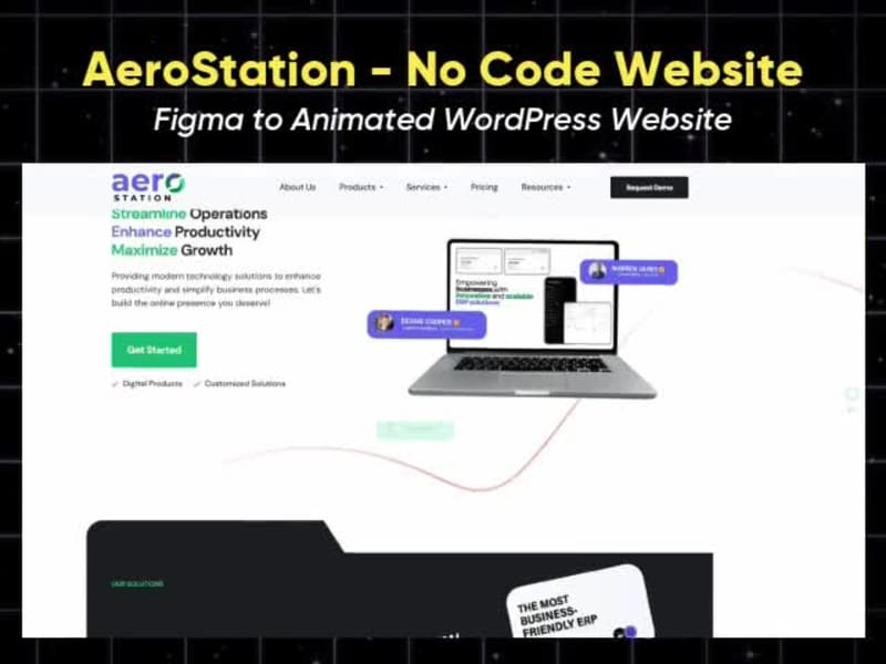 Cover image for Website Development for Aero Station