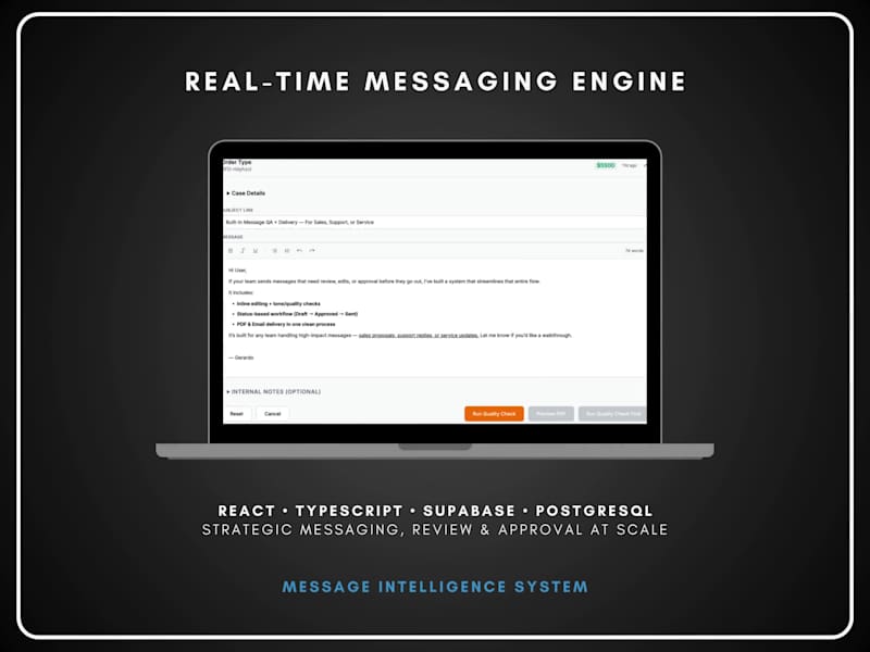 Cover image for Real-Time Messaging Engine Development