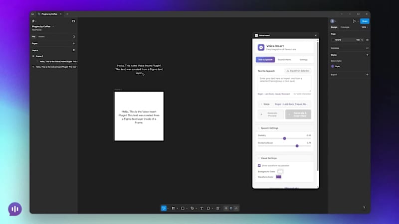 Cover image for Finishing up a new plugin for Figma that integrates ElevenLa...