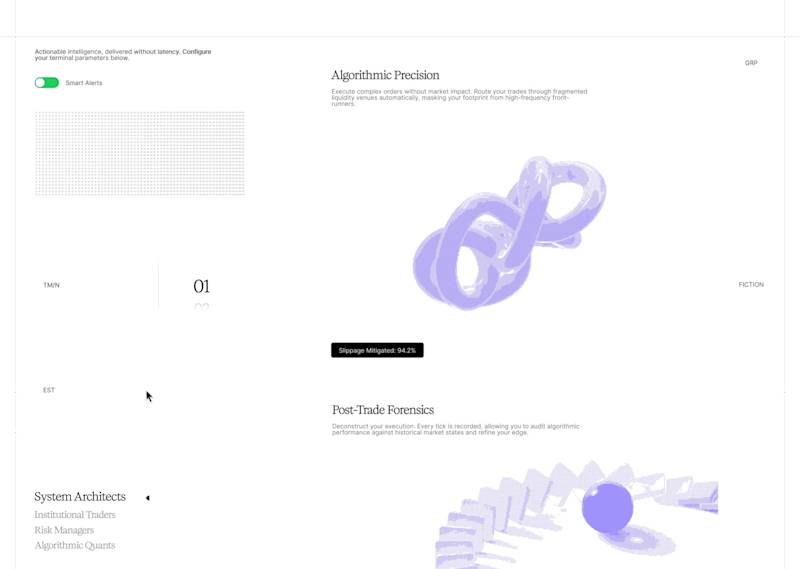 Cover image for Fintech dither website wip.