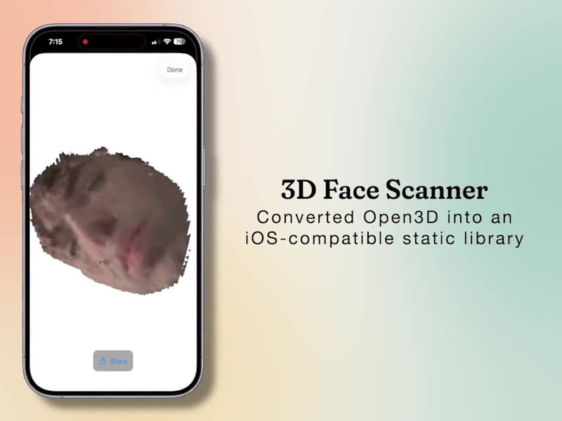Cover image for 3D Face Scanner And Open3D Port