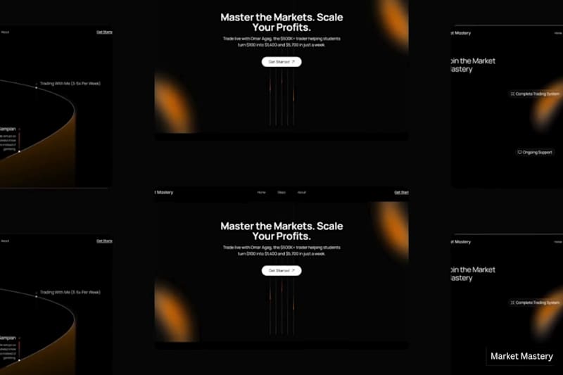 Cover image for Market Mastery — Live Trading Mentorship Website