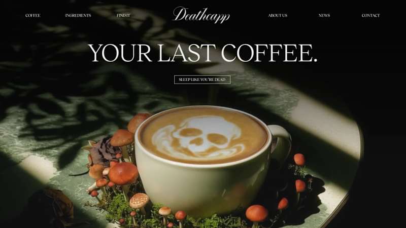 Cover image for Deathcapp – The coffee for sleep ☕️🍄��💀 Been building this s...