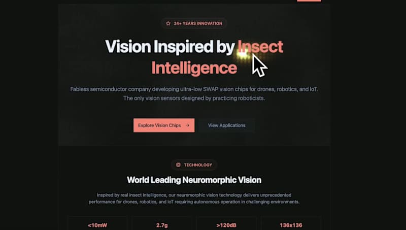 Cover image for Concept redesign for Centeye. Vision sensors and processors ...