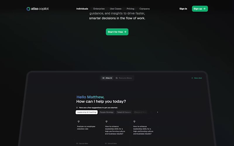 Cover image for Atlas Copilot Website Brought to Life with Webflow