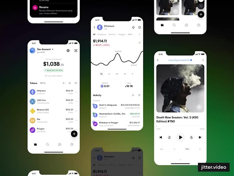 Cover image for A precision-led Web3 wallet interface, engineered to simplif...