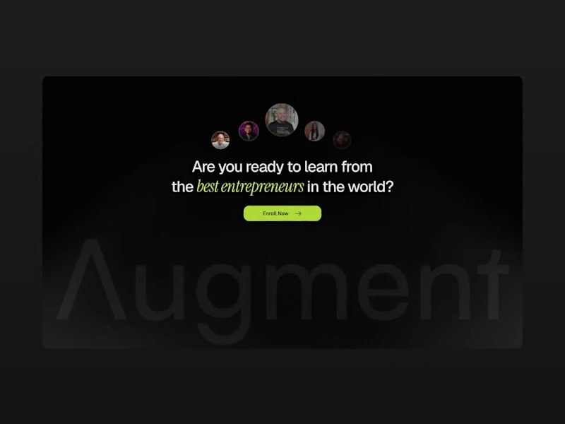 Cover image for Augment Website Redesign