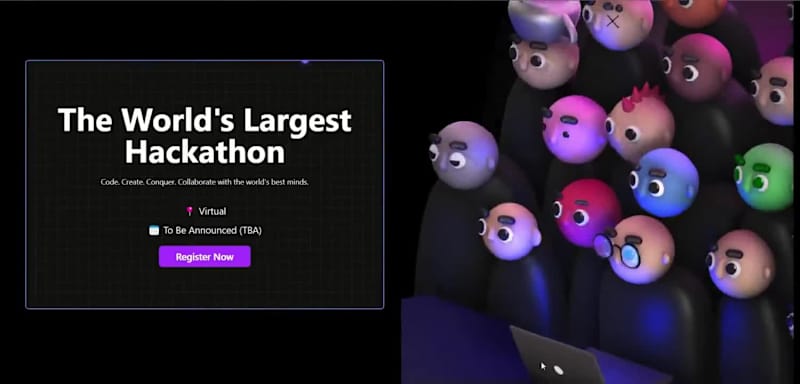 Cover image for World's Largest Hackathon Website- Top 20 Hackathon winner