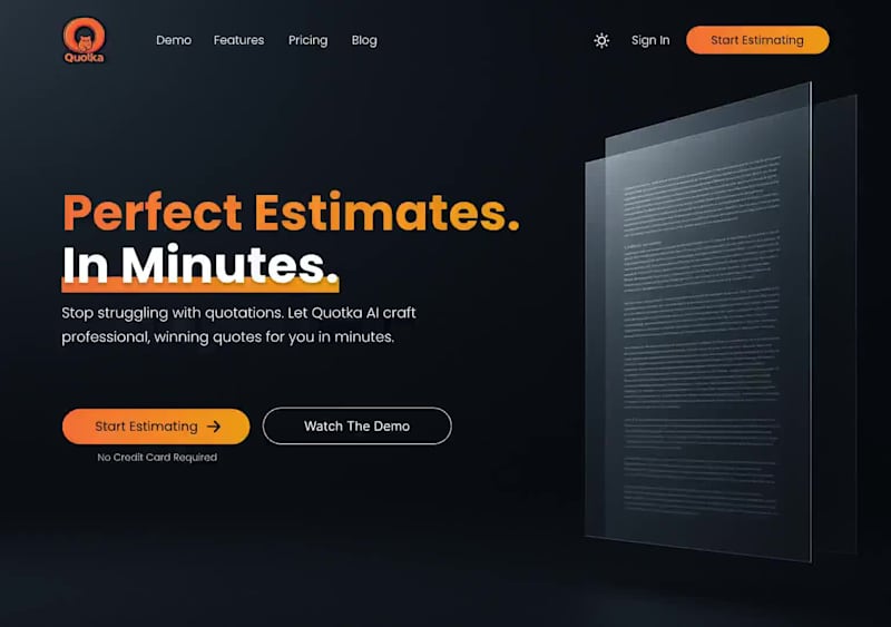 Cover image for Landing Page Redesign for an AI Quote Generator