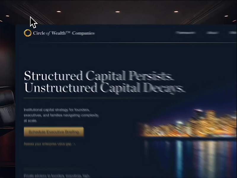 Cover image for Webflow Redesign — Wealth Advisory & Capital Strategy Firm