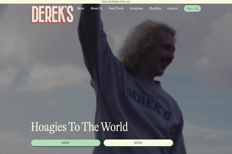 Cover image for Derek's Sandwich Shop Website Design