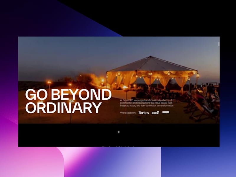 Cover image for Website for a wellness event production company creating tra...