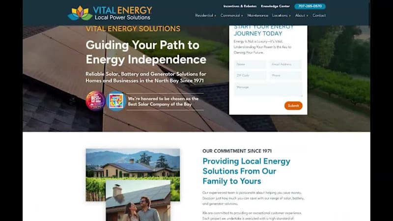 Cover image for WordPress DIVI Design & Build for a Solar Company