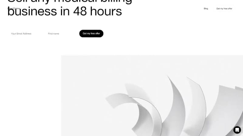 Cover image for Landing page for a medical start-up. Animated with GSAP.