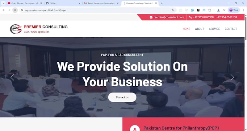 Cover image for Premier Consulting — Corporate Website