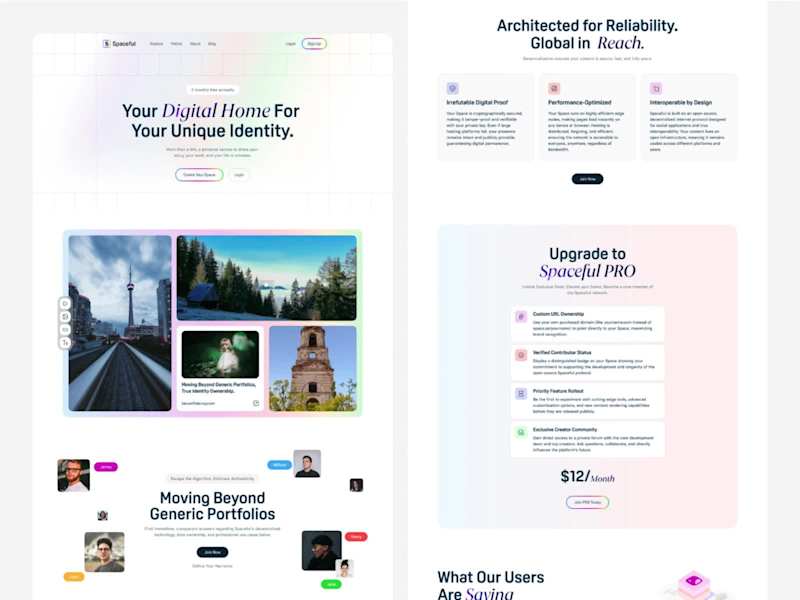 Cover image for Designed a modern landing page for a platform that helps cre...