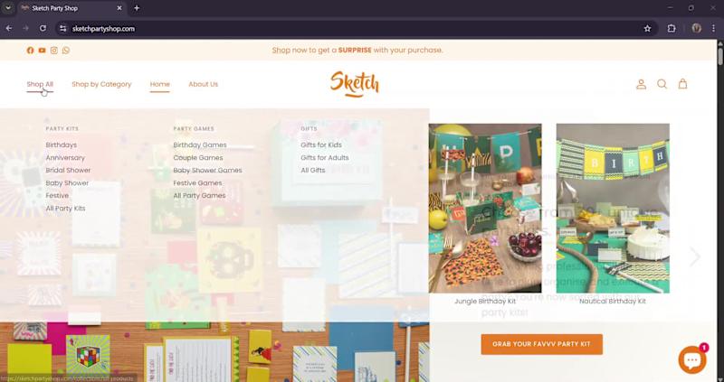Cover image for Teamed up with Sketch Party Shop to set up their first websi...
