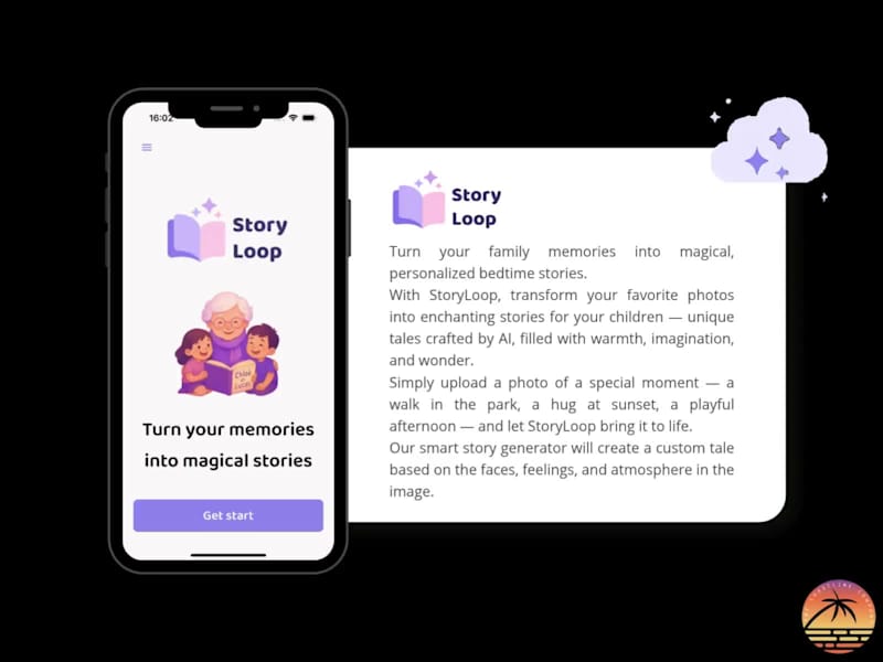 Cover image for StoryLoop: Personalized with AI Bedtime Stories App