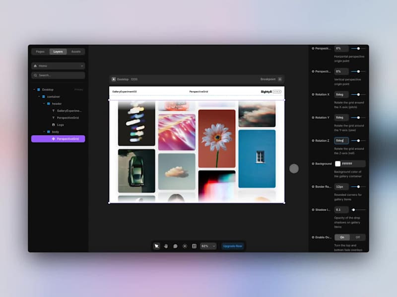 Cover image for New component just dropped! Introducing PerspectiveGrid (htt...