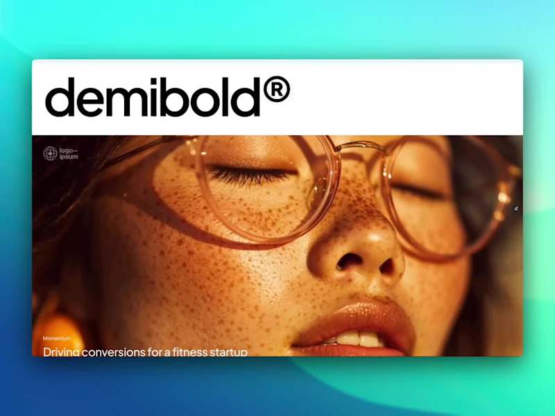 Cover image for Demibold — Premium Studio Template Design