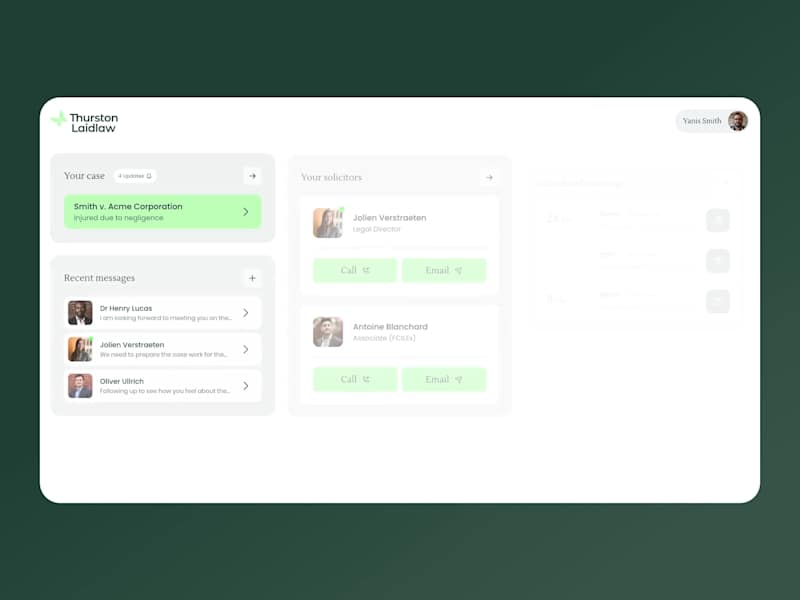 Cover image for ⚖️ This digital portal for a legal firm is designed to help ...