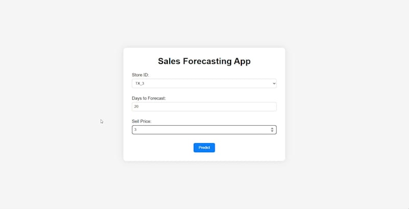 Cover image for Sales Forecasting Web App Development