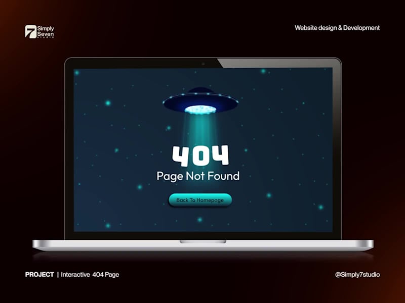Cover image for Interactive UFO 404 page Experience using Rive