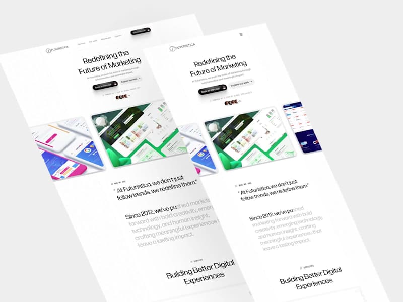 Cover image for Futuristica Landing Page Redesign