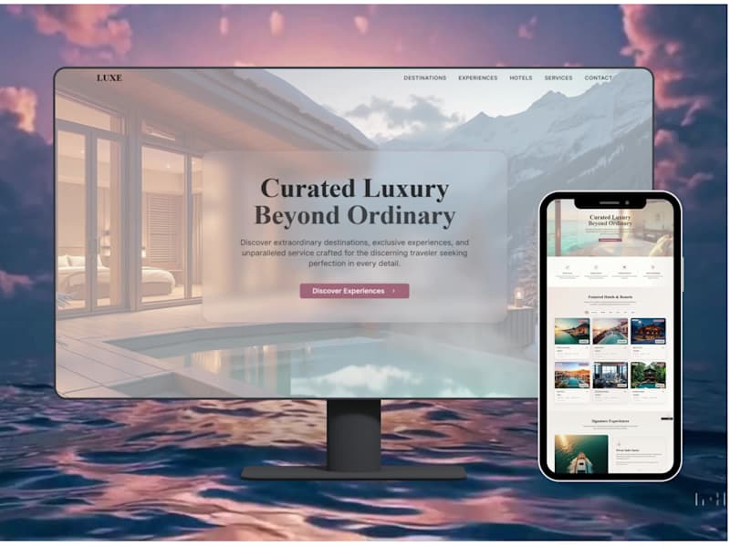 Cover image for Landing Page Design for Luxury Travel Website
