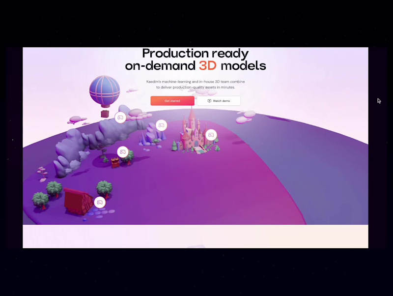 Cover image for Kaedim | AI-Powered 3D Asset Production For Studios & Brands