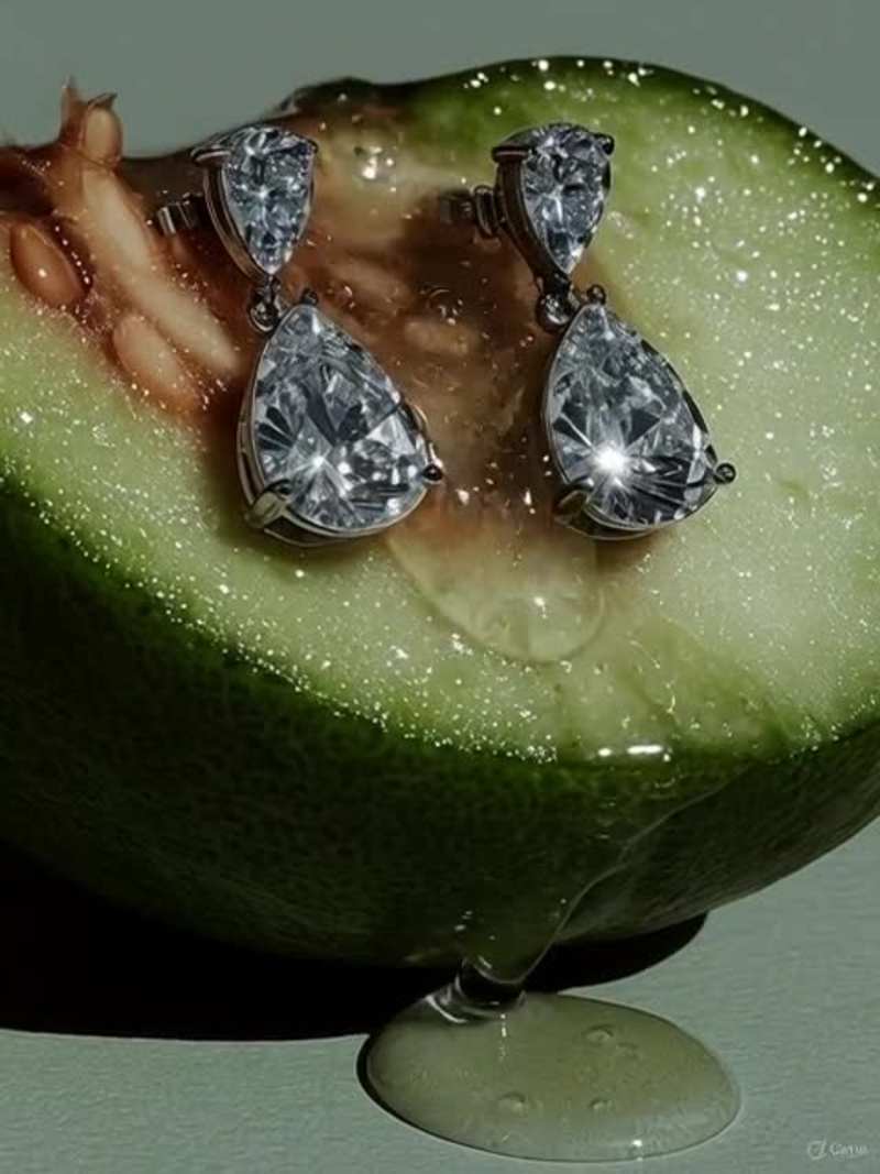 Cover image for Veg X Diamond Earrings 