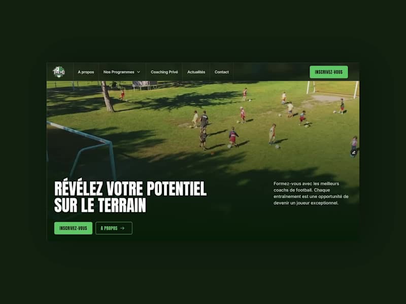 Cover image for Trevosoccer Club website